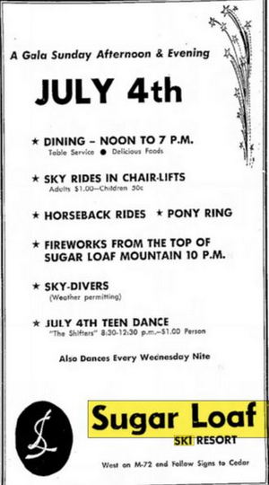 Sugar Loaf Resort - Jul 1965 July 4Th (newer photo)